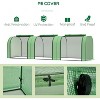 Greenhouses for Outdoors Heavy Duty, Large Walk In Greenhouses for Outside with Roll-Up Door & Reinforced Frame - 3 of 4