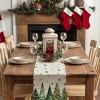 Racxily Christmas Table Runner , Xmas Trees Snowflakes Holiday Decorative Farmhouse Table Decoration for home - 3 of 4