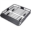 150LB Heavy Duty Roof Rack Basket, 39.2"x43.7" Universal Roof Rack Cargo Carrier Basket Rooftop Luggage Holder Weather Resistant Top Mount Cargo Rack - 3 of 4