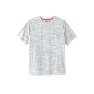 Boulder Creek by KingSize  Heavyweight Longer-Length Pocket Crewneck T-Shirt - 1 of 4