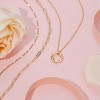 Stackable Dainty 14K Gold Silver Plated Trendy Circle Paperclip Chain Pendant Choker Necklace for Women - 3 of 4