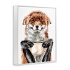 Stupell Industries Happy Fox with Coffee Framed Giclee Art - 2 of 4