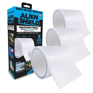 Alien Shield Transparent Adhesive Waterproof Sealing Repair Tape - 3 Pack - 1 of 4