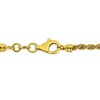 EVERLY JEWELRY | Yellow Plated Sterling Silver Rope chain 6mm curb Link Bracelet, 7.5 inch - 4 of 4