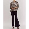 Women's Oversized Plaid Button Down Shirt - entro - 4 of 4