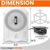 10-Inch Low-Profile Amplified Subwoofer System for Home Audio with Compact Design, Easy Setup, White Finish - 3 of 4
