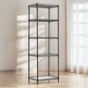 5-Tier Storage Shelves, Kitchen Metal Wire Shelving Unit, Storage Rack, Adjustable Shelves, with 8 Hooks, for Garage, Kitchen - 2 of 3