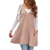 Imily Bela Womens Sleeveless Sweater Vest V Neck Casual Loose Knit A Line Flattering Tunic Top with Pockets - 4 of 4