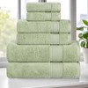 Classic Zero Twist Cotton Medium Weight Ultra-Soft Absorbent Towel Set by Blue Nile Mills - 2 of 4
