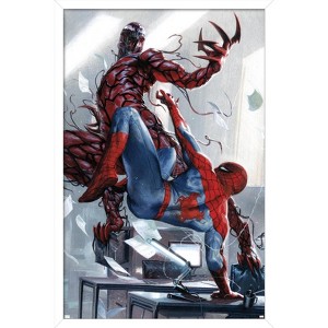 Trends International Marvel Comics - Carnage - Battle with Spider-Man Framed Wall Poster Prints - 1 of 4