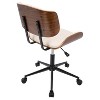 Lombardi Mid-Century Modern Office Chair with Swivel - LumiSource - image 3 of 4