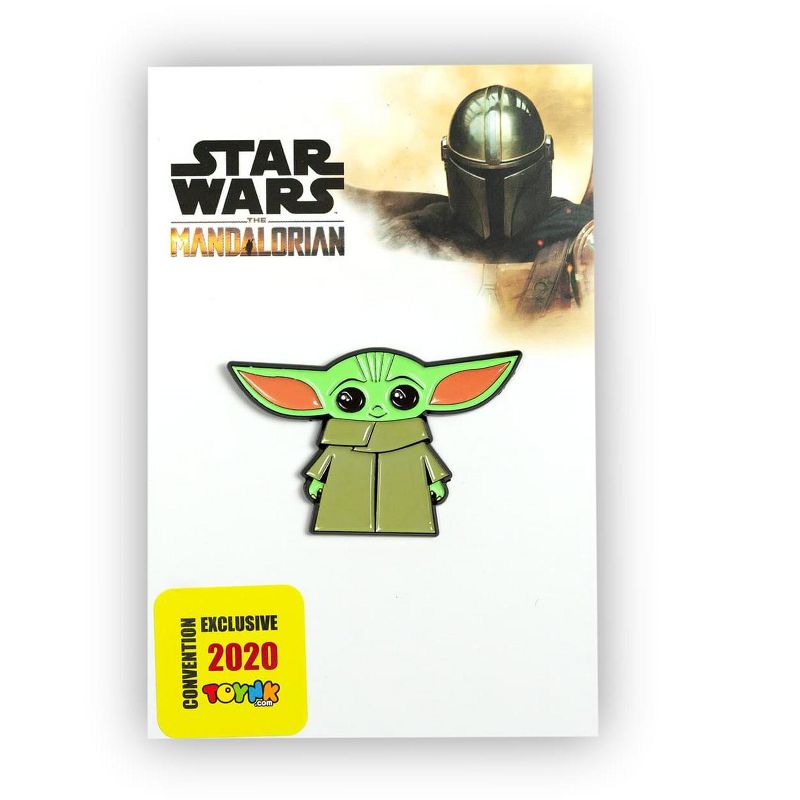 SalesOne LLC Star Wars Toynk Exclusive Enamel Pin Mandalorian Cartoon Child Baby Yoda Ears Up, 2 of 10