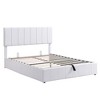Okak Modern Upholstered Platform Bed Frame with Hydraulic Storage System,Minimalsit Master Bedroom Bed,No Box Spring Needed - 4 of 4