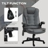 TiramisuBest 6-Point Vibrating Massage Office Chair with Heat, Reclining, Padded Arms, Remote, Dark Gray - 3 of 4