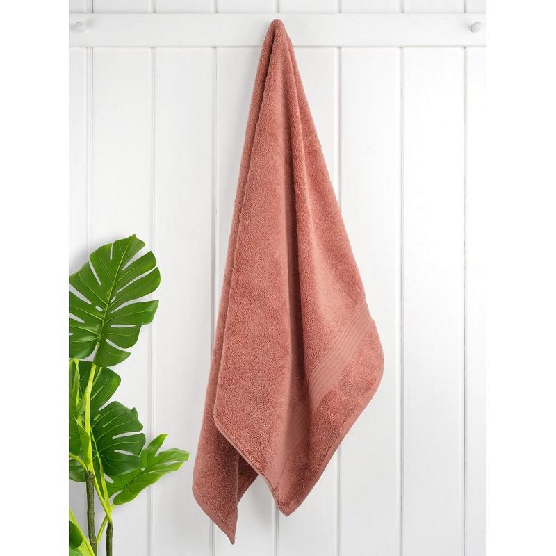 American Soft Linen Bekos 4 Pack Bath Towel Set, 100% Cotton Bath Towels for Bathroom, 2 of 8
