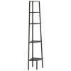 vidaXL 5-Tier Corner Shelf Black 17.9 in.x12.4 in.x70.9 in. - image 2 of 4