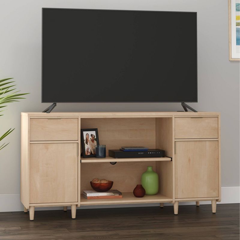 Sauder Clifford Place Credenza for TVs up to 65&#34; Timber Oak, 4 of 9
