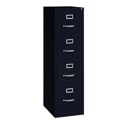 Hirsh Vertical File Cabinet 4 Drawer 22" - Black