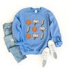 Simply Sage Market Women's Graphic Sweatshirt Basketball Collage - 3 of 4