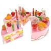 Link Worldwide 75pc Deluxe Birthday Cake Pretend Play Toy Set - Perfect For Girls and Boys - Pink - 3 of 4