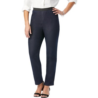Jessica London Women's Plus Size Tall Stretch Denim Straight-Leg Jegging