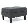 Dexmalle Tufted Waffle Stitching Big Storage Ottoman - 4 of 4