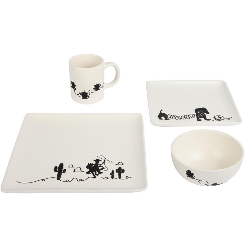 Seven20 Toy Story 4-Piece Ceramic Dinnerware Set With Scribble Characters, 2 of 7