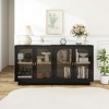 Storage Cabinet with Acrylic Door, Adjustable Shelf & Gold Handles, Anti-Tip Design for Living Room, Dining Room - 3 of 4