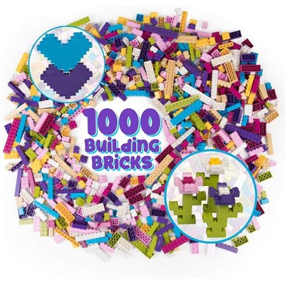 Big Bag of Bricks Classic Building Bricks - Pastel, 1000 Pieces