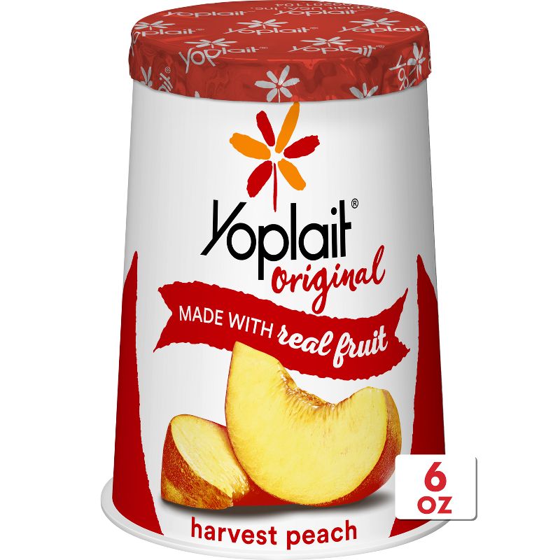 Yoplait Original Harvest Peach Yogurt - 6oz, 1 of 15