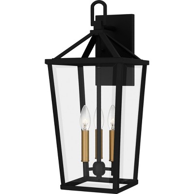 Hull 1-Light Matte Black Outdoor Wall Lantern