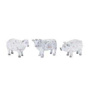 Distressed Farm Animal Figurine (Set of 3) - 1 of 4