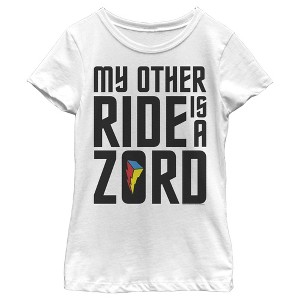 Girl's Power Rangers Other Ride is a Zord T-Shirt - 1 of 4