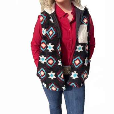 Women's Wo's Vail Aztec Vest - Rowdy Crowd