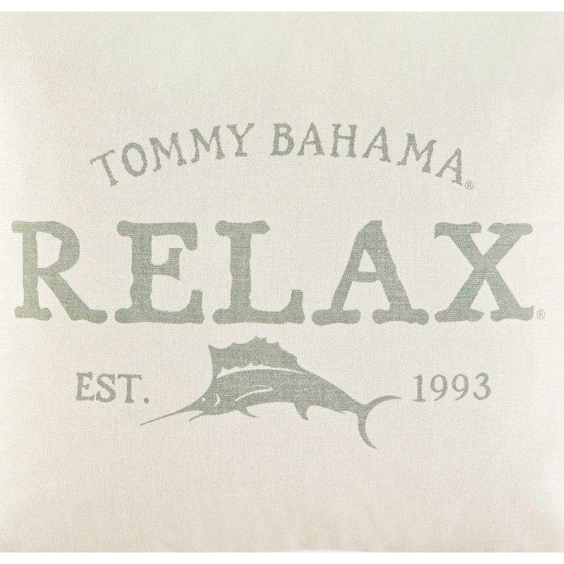 18&#34;x18&#34; Square Decorative Throw Pillow Gray - Tommy Bahama, 5 of 7
