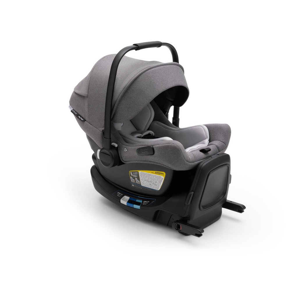 Bugaboo Turtle Air x Nuna Car Seat + Recline Base - Lightweight Infant Car Seat - Gray