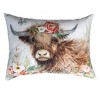 Bloom Highland Cow Climaweave Pillow – Rustic Farmhouse Accent 18x13 inch by Manual Woodworkers and Weavers - 3 of 3