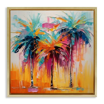 Stupell Industries Vivid Modern Palms, 25" x 25"