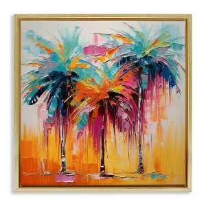 Stupell Industries Vivid Modern Palms, 25" x 25" - 1 of 4