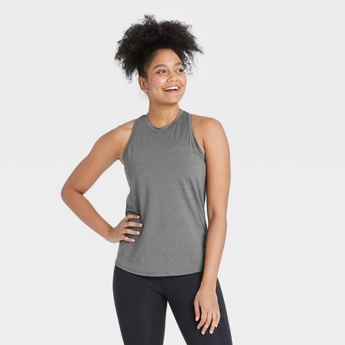 Women's Essential Racerback Tank Top - All In Motion™ Charcoal Xs : Target
