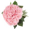 Pure Garden 18Pc Real Touch Rose Artificial Flowers with Stems - 2 of 4