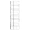 vidaXL Gabion Wall Gabion Retaining Wall Gabion Basket Cage Heavy Duty Metal - 11.8" x 11.8" x 39.4" (3 pcs) - 3 of 4