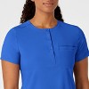 Wink RENEW Women's Mandarin Collar Tuck-In Scrub Top, 5X. - 2 of 4