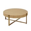 Anybear Modern 31.5 inch Round Coffee Table for Living Room, with Sturdy Pedestal - 2 of 4