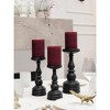 3x4 inch Pillar Candles Set of 3 ¨C Unscented Dripless Rustic Candles for Decor, Centerpieces, Weddings - 3 of 4