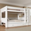 Whisen Full Size Bunk Bed & Bed Frame with  Desk and Bookshelves, Drawers, Ladder - 2 of 4