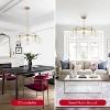 Rennnsan Orvani 33" W 5 -Light Glass Dimmable Contemporary Bubble Chandelier in Gold & Black - 4 of 4