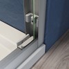 NicBex Shower Door 44-48"W x 72"H Adjustable Semi Frameless Double Sliding Glass Tub Door with 1/4" (6mm) Clear Tempered Glass - 2 of 4
