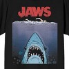 Jaws Franchise Jaws Comic Crawl Poster ADULT SS Tee on Black Adult Crew Neck Short Sleeve T-shirt - 2 of 3