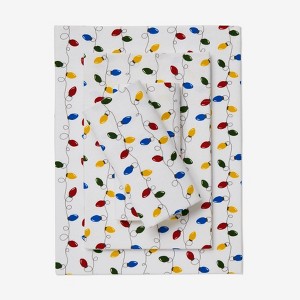 BrylaneHome Cotton Flannel Print Sheet Set - 1 of 4